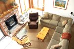 Mammoth Lakes Condo Rental Sunrise 51 - Living Room with Queen Sofa Sleeper